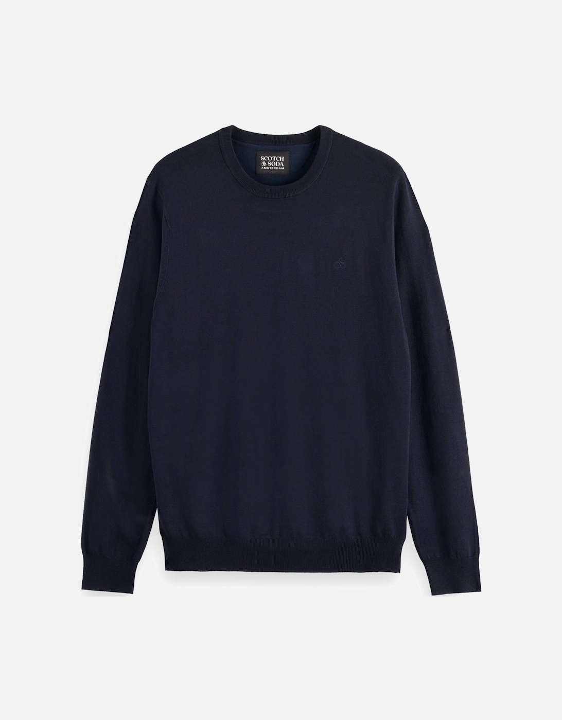 Viscose Pullover Crew Neck Night Blue, 6 of 5