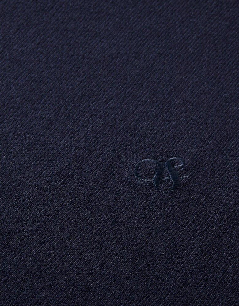 Viscose Pullover Crew Neck Night Blue