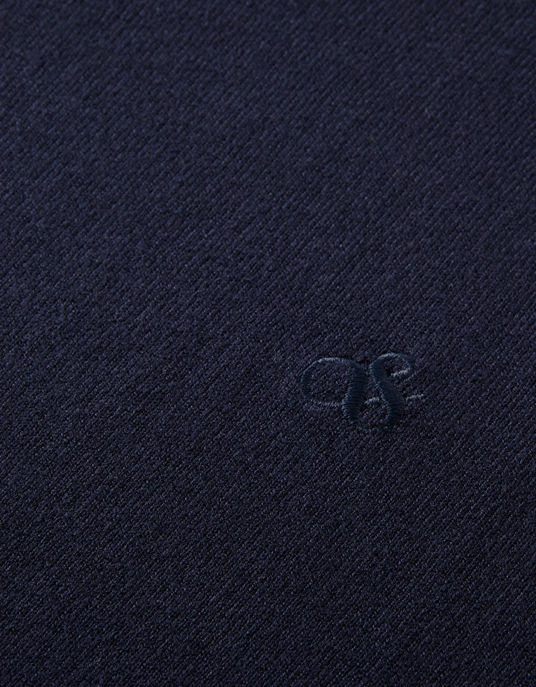 Viscose Pullover Crew Neck Night Blue