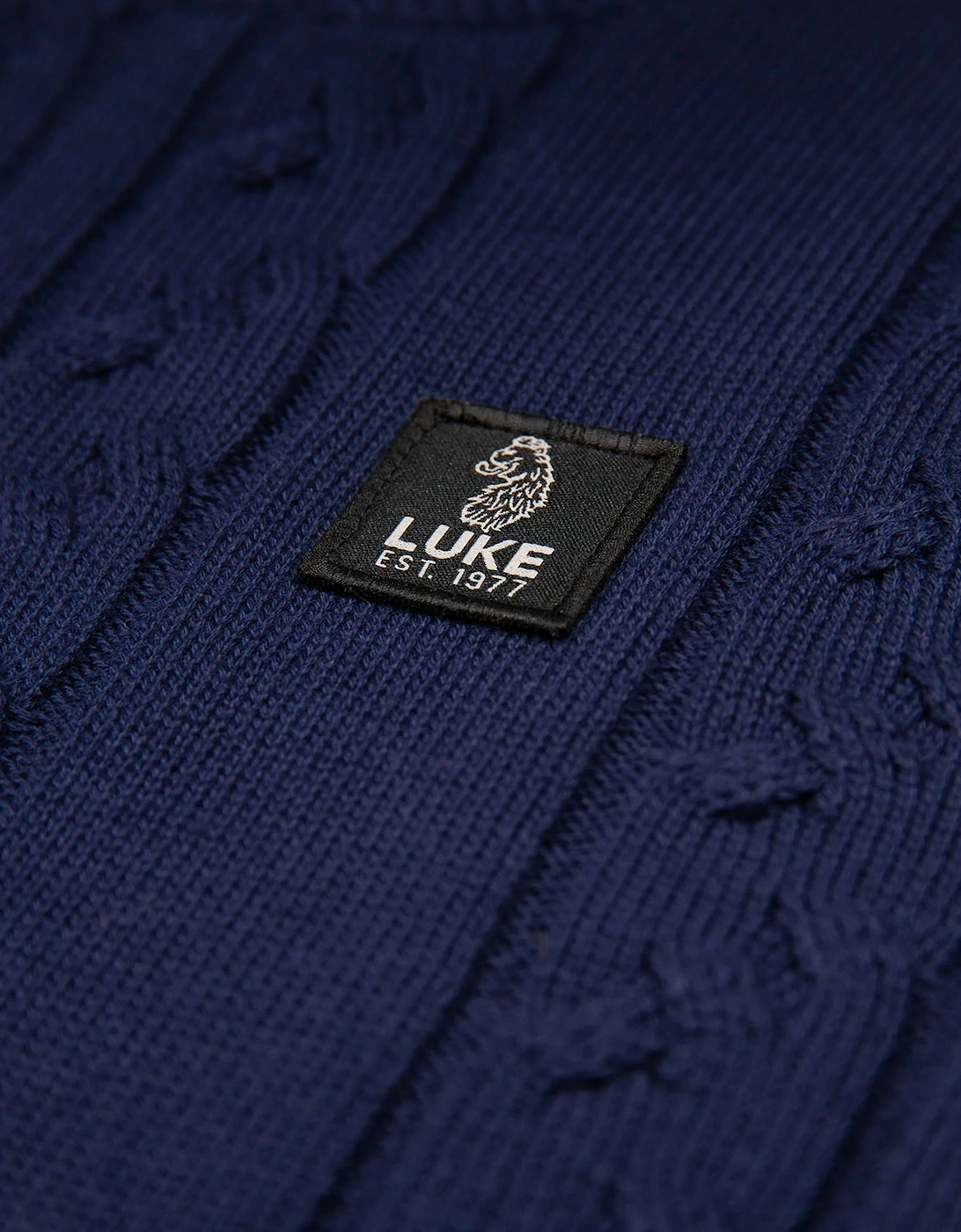 Mitcham cable knit Jumper Navy