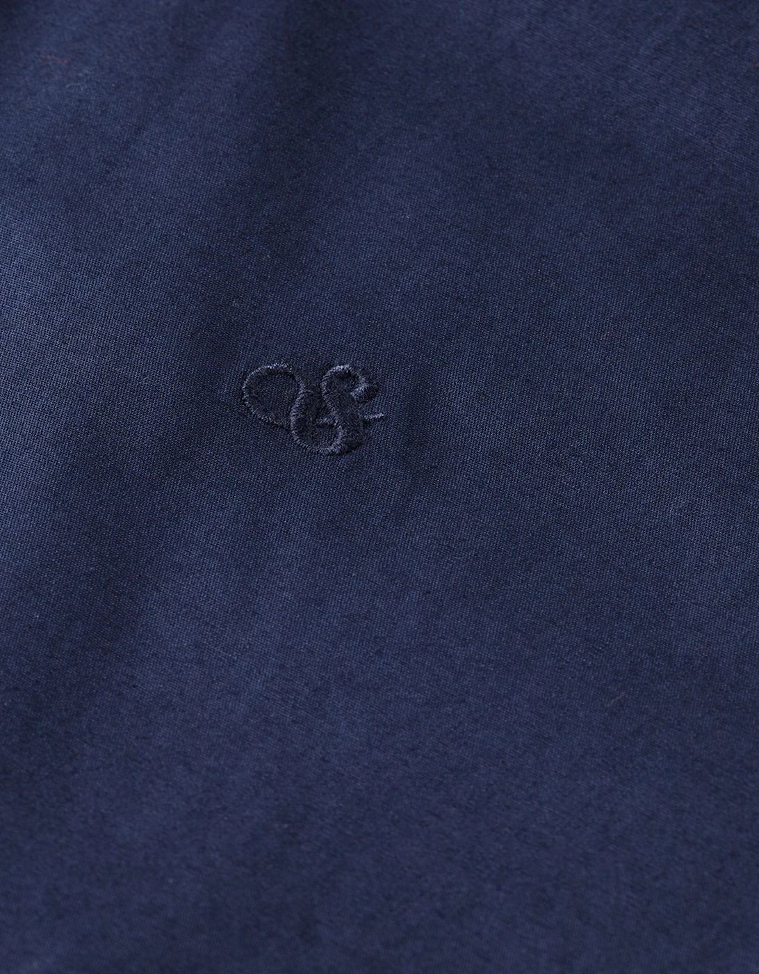 cotton poplin stretch LS shirt NAVY