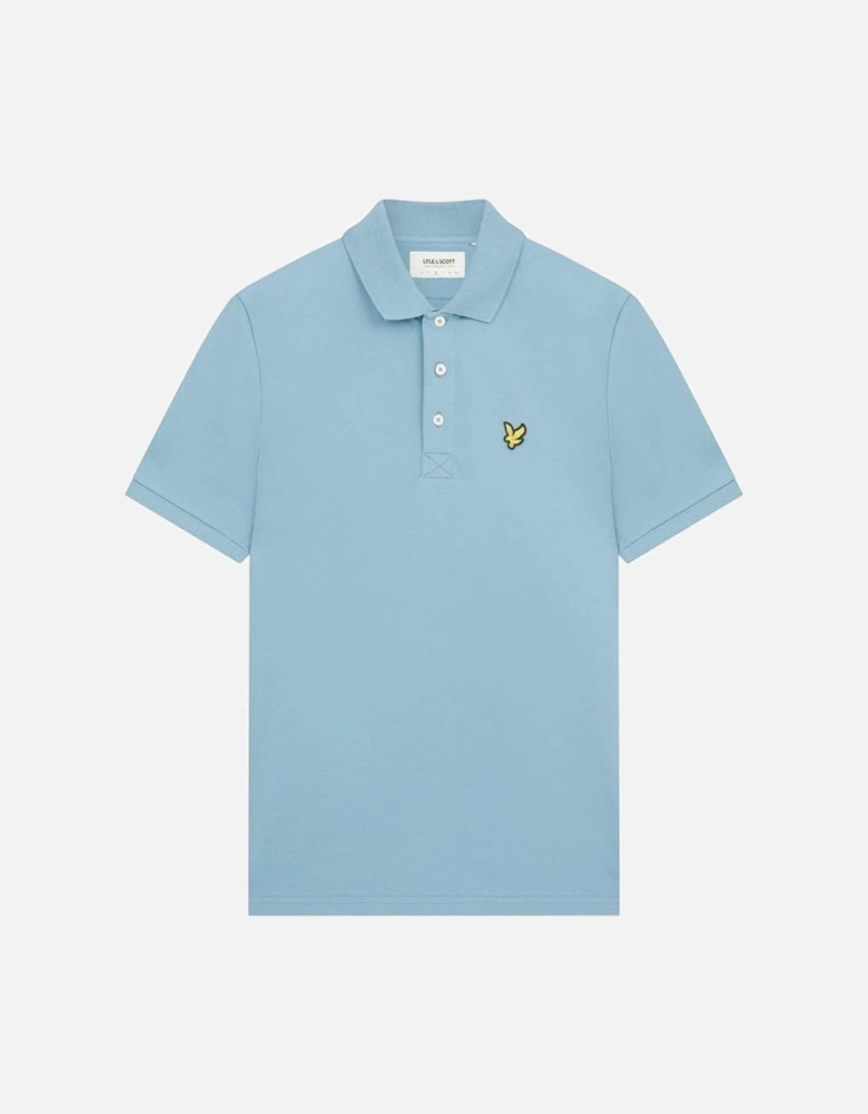Lyle & Scott Plain Polo Shirt Skipton Blue