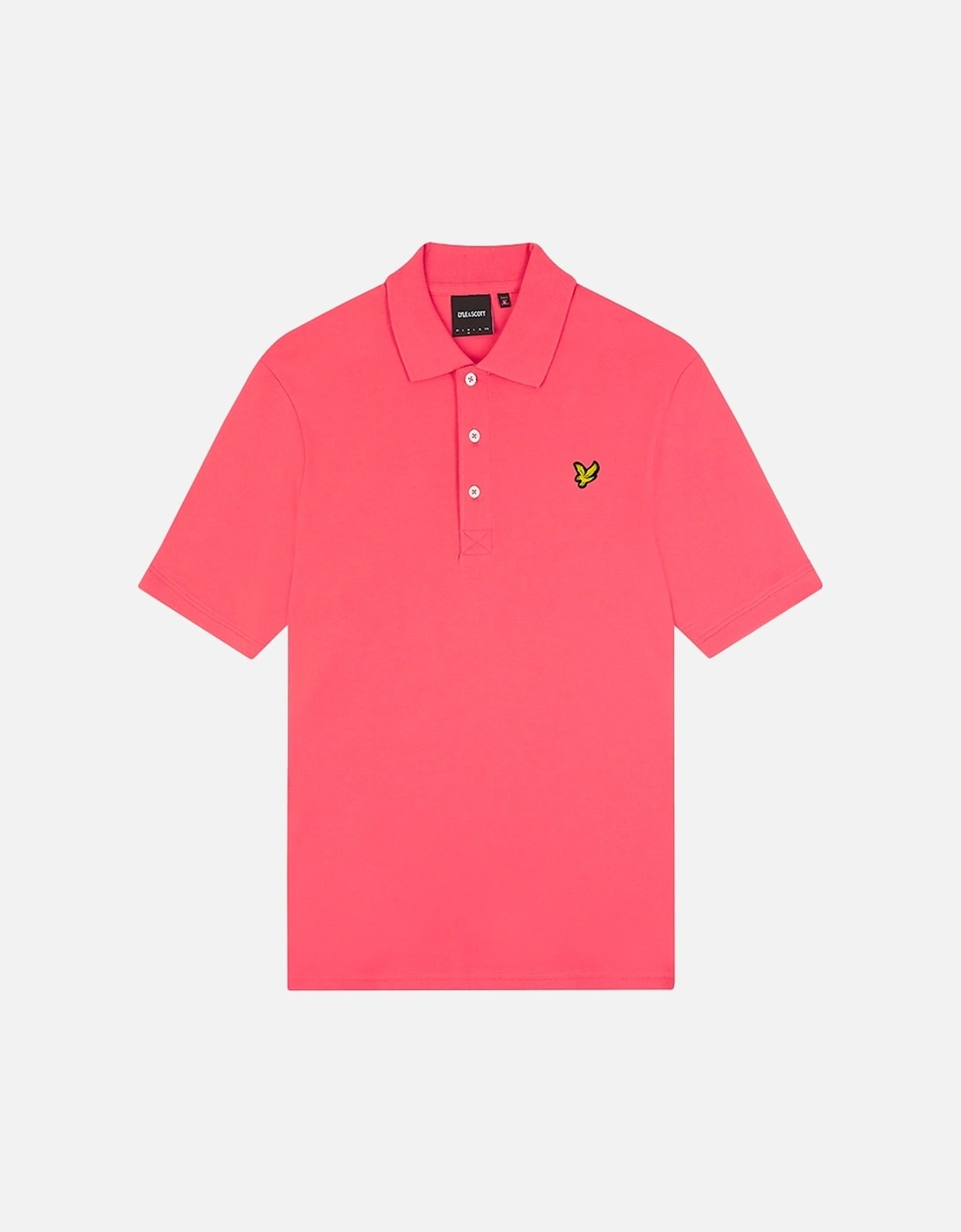 Lyle & Scott Plain Polo Shirt Electric Pink, 2 of 1