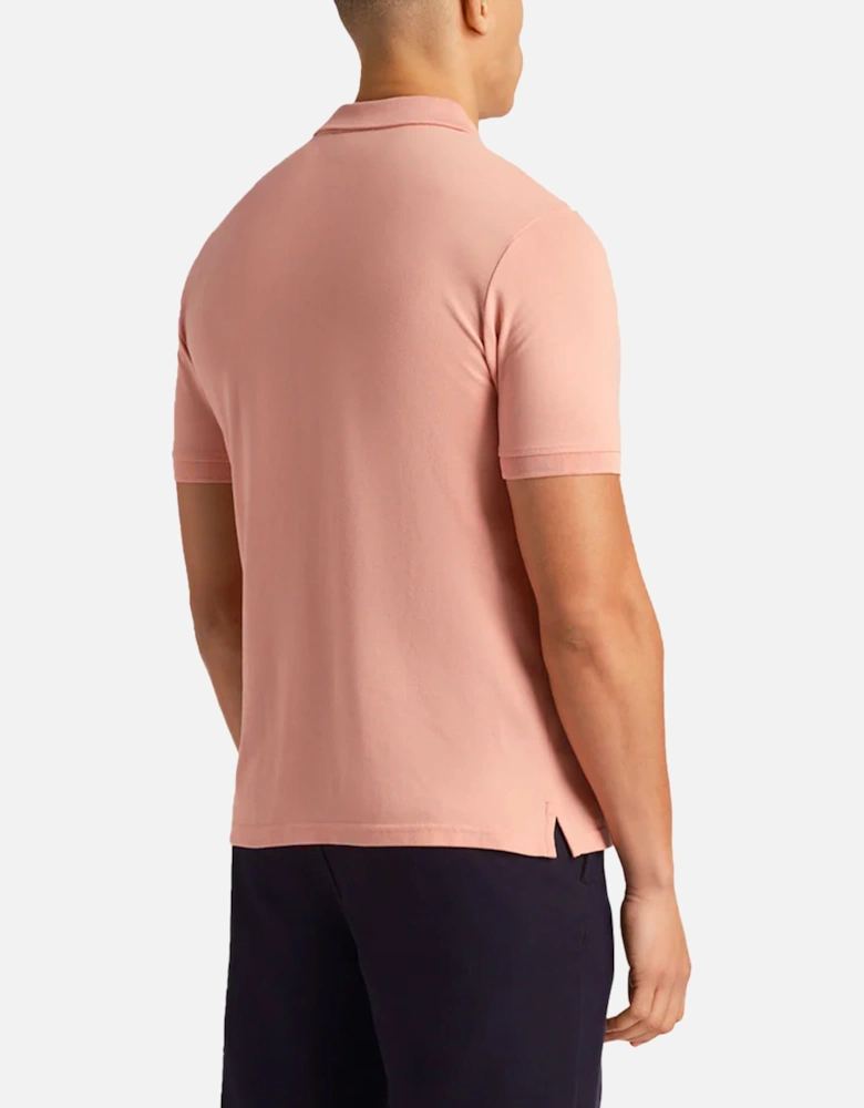 Lyle & Scott Plain Polo Shirt Palm Pink