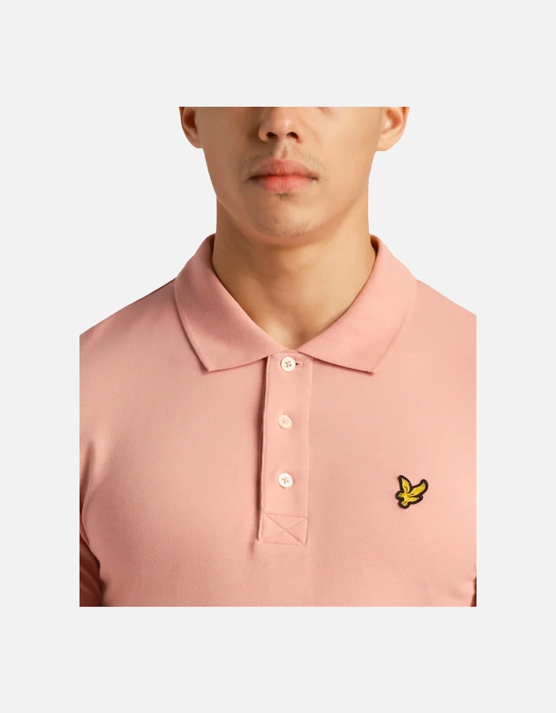 Lyle & Scott Plain Polo Shirt Palm Pink