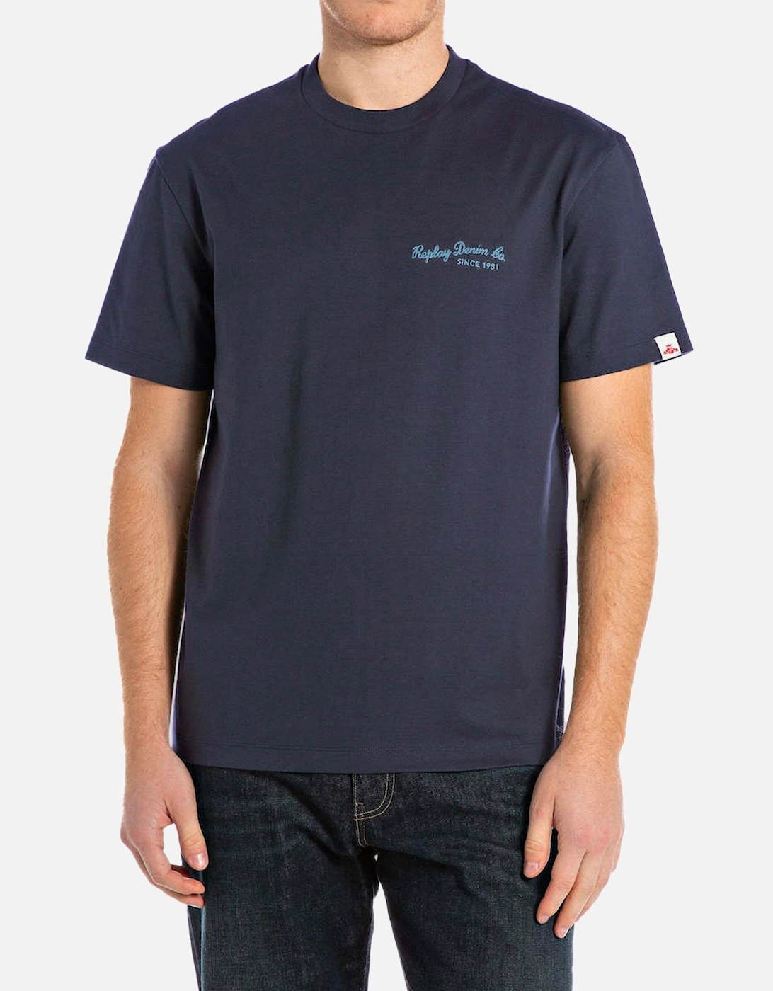 Denim Blue Embroidered T Shirt Denim Blue, 2 of 1