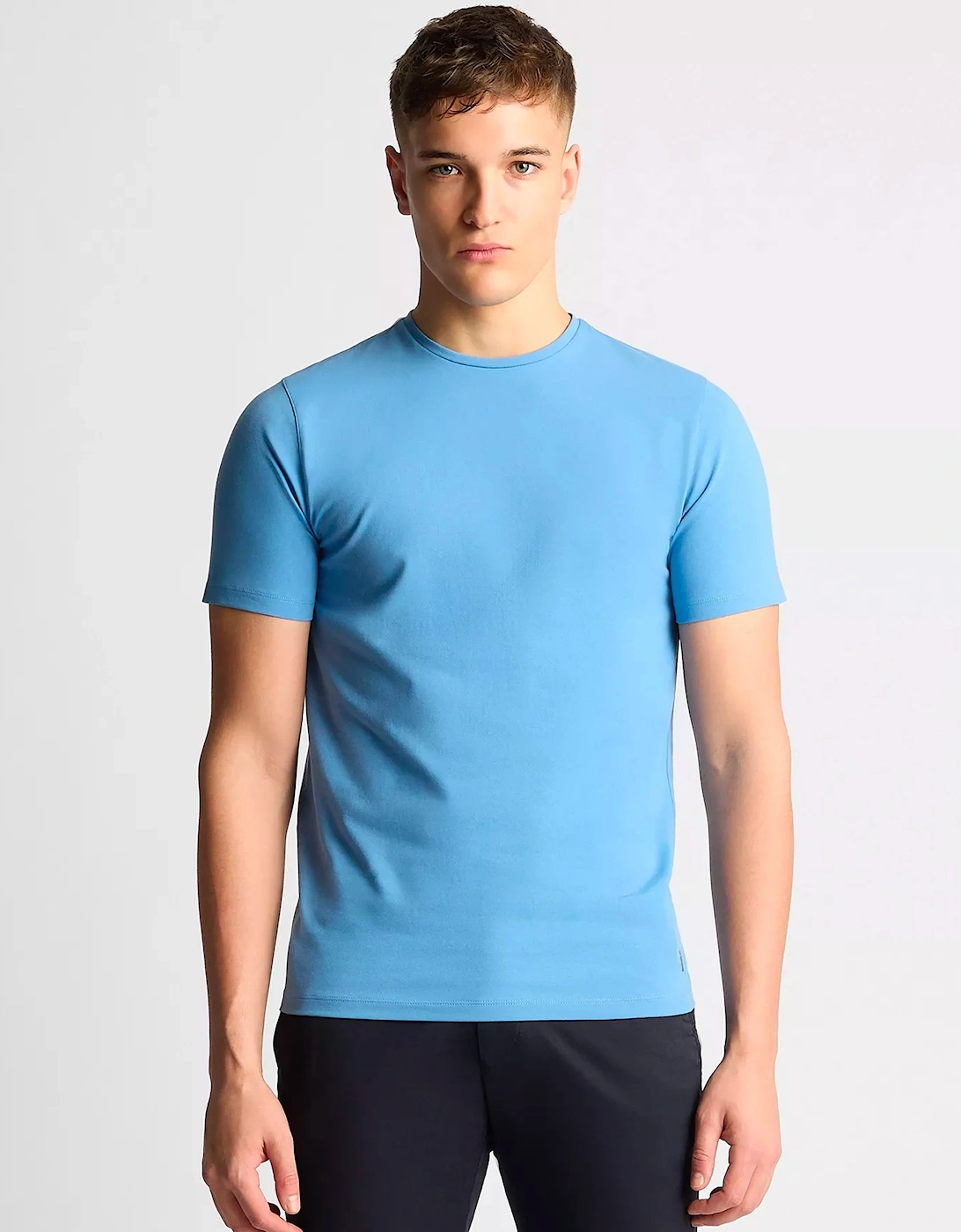 Premium Quality Crew Neck Tee Riviera Blu