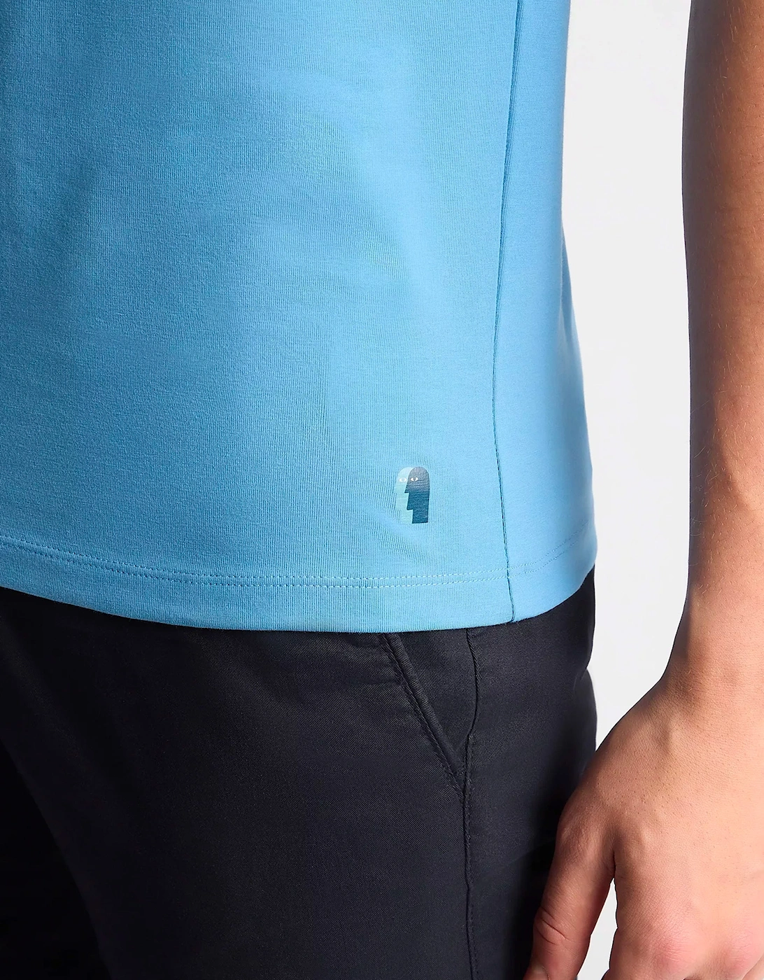 Premium Quality Crew Neck Tee Riviera Blu