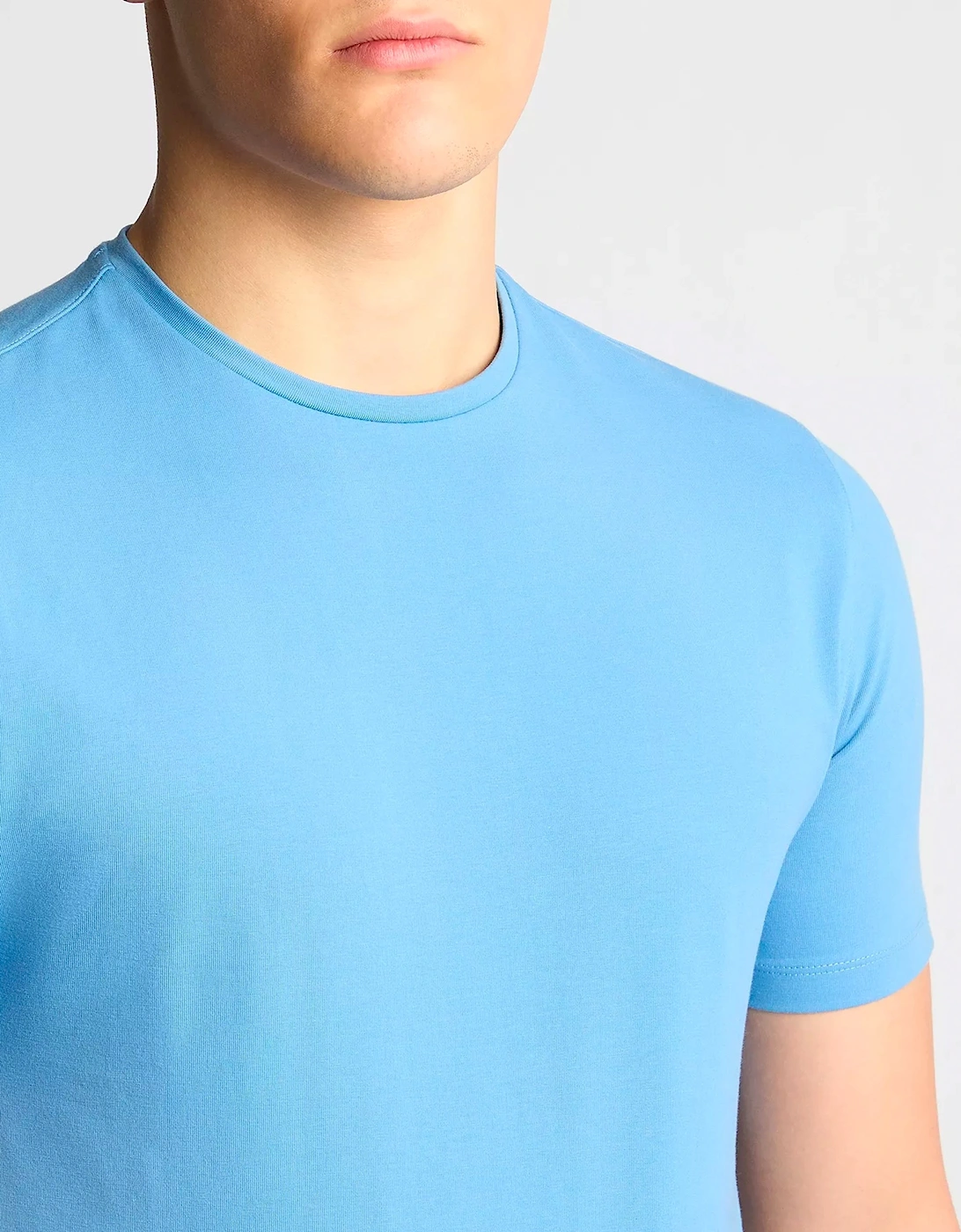 Premium Quality Crew Neck Tee Riviera Blu