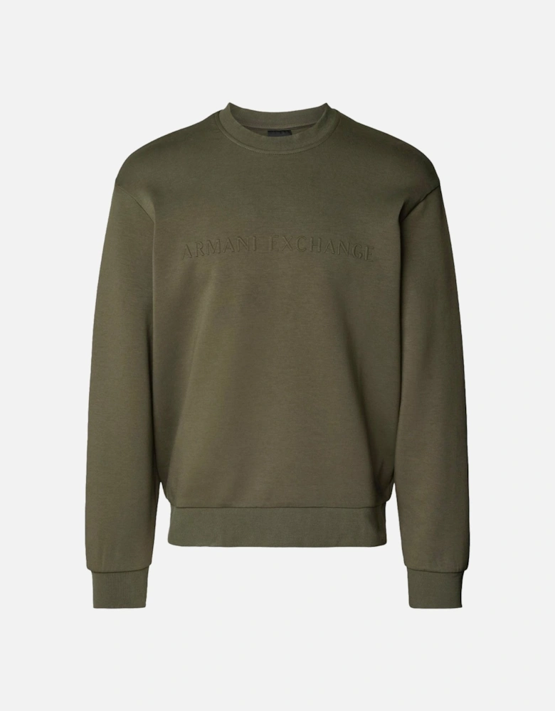 Sweatshirt Embossed Branding Black Ink