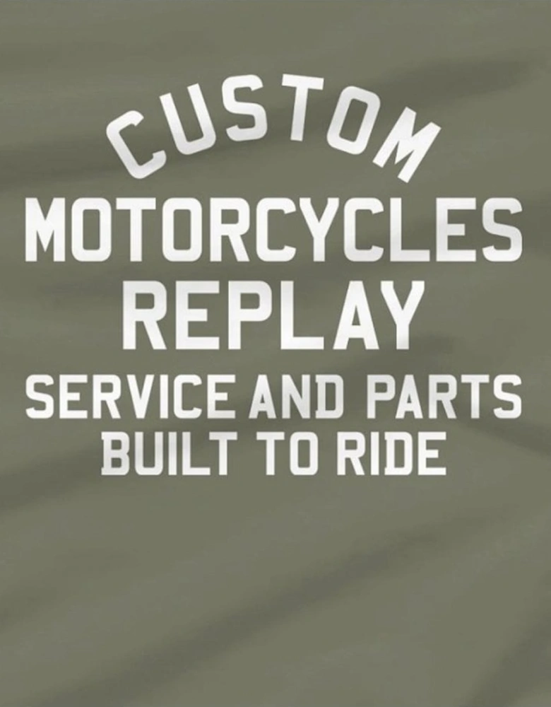 Custom Motorcycles Green T-Shirt