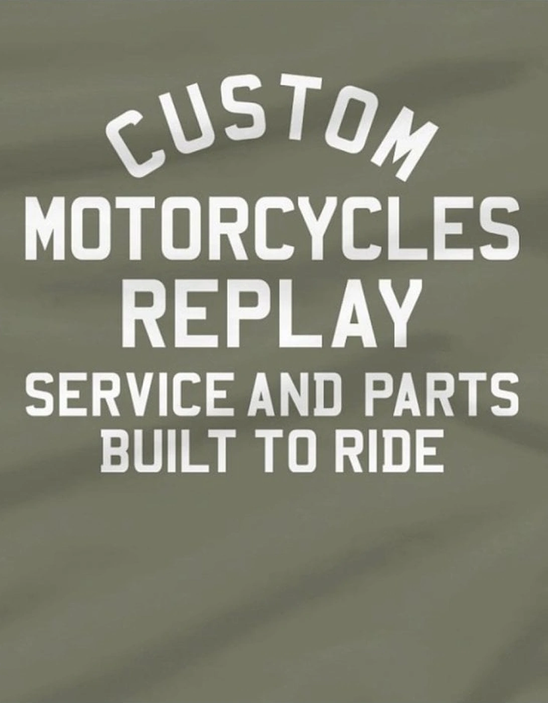 Custom Motorcycles Green T-Shirt