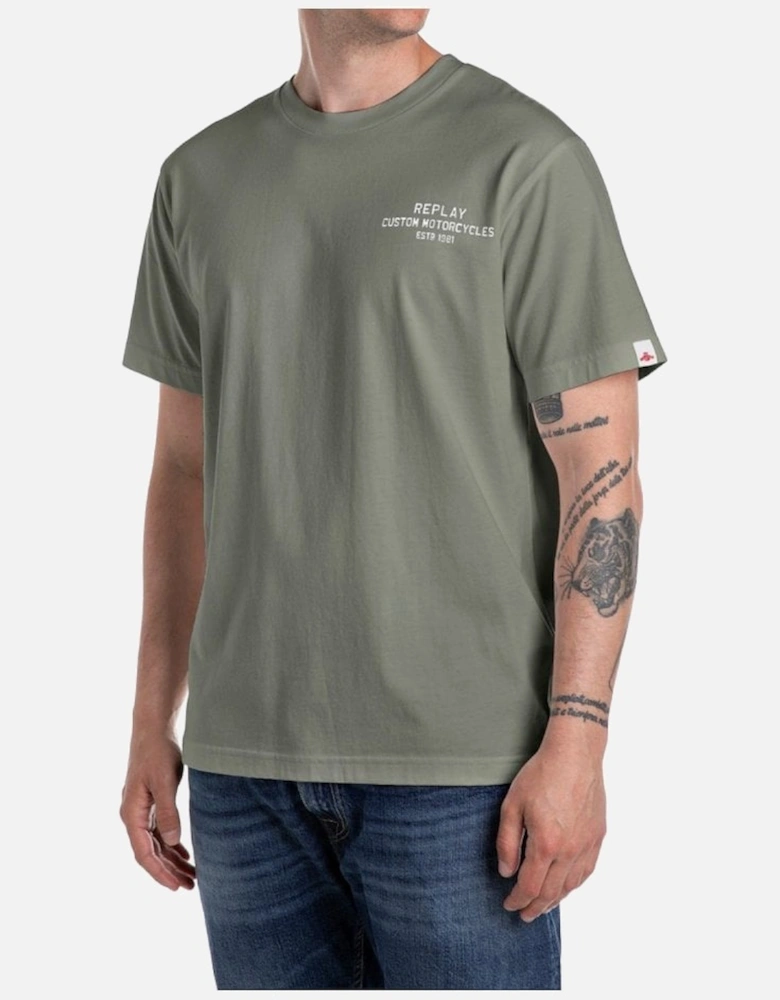 Custom Motorcycles Green T-Shirt