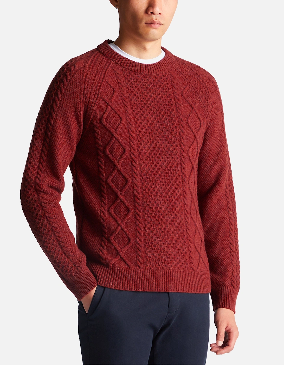 Crew Neck Chunky Sweater Rust, 5 of 4