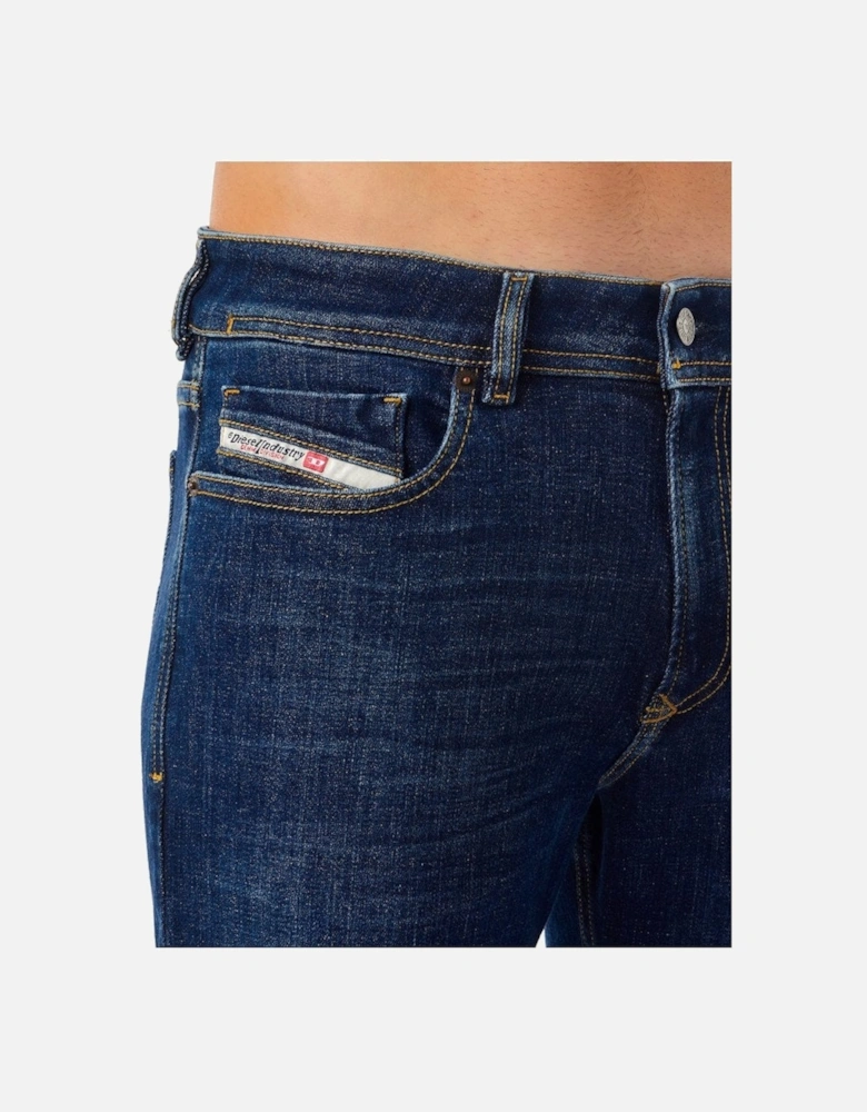 Mens Sleenker Skinny Fit Low Waist Skinny Dark Blue 09b98