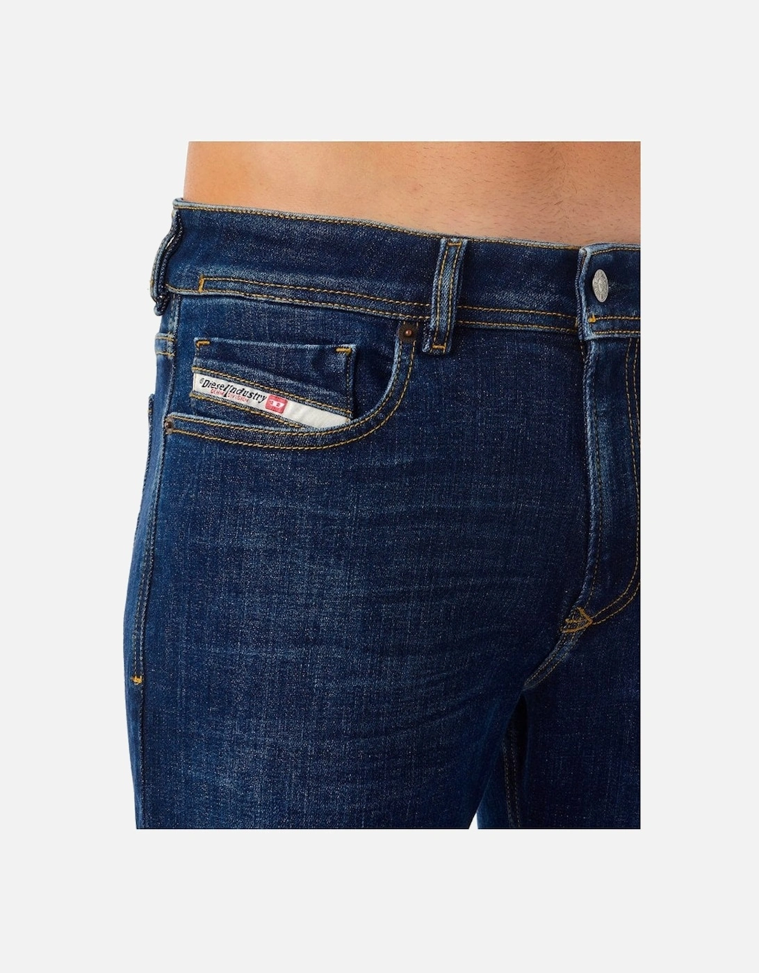 Mens Sleenker Skinny Fit Low Waist Skinny Dark Blue 09b98