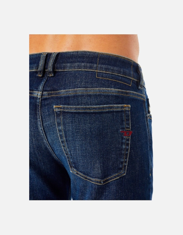 Mens Sleenker Skinny Fit Low Waist Skinny Dark Blue 09b98