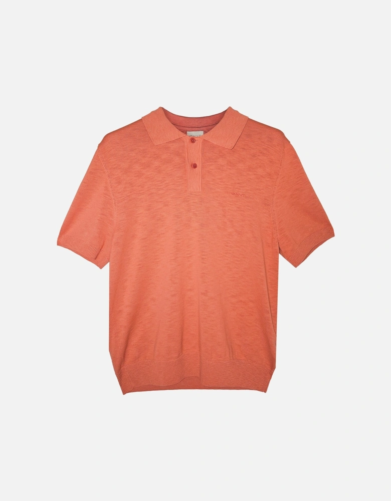 Flamme Short Sleeve Polo Sunset Pink