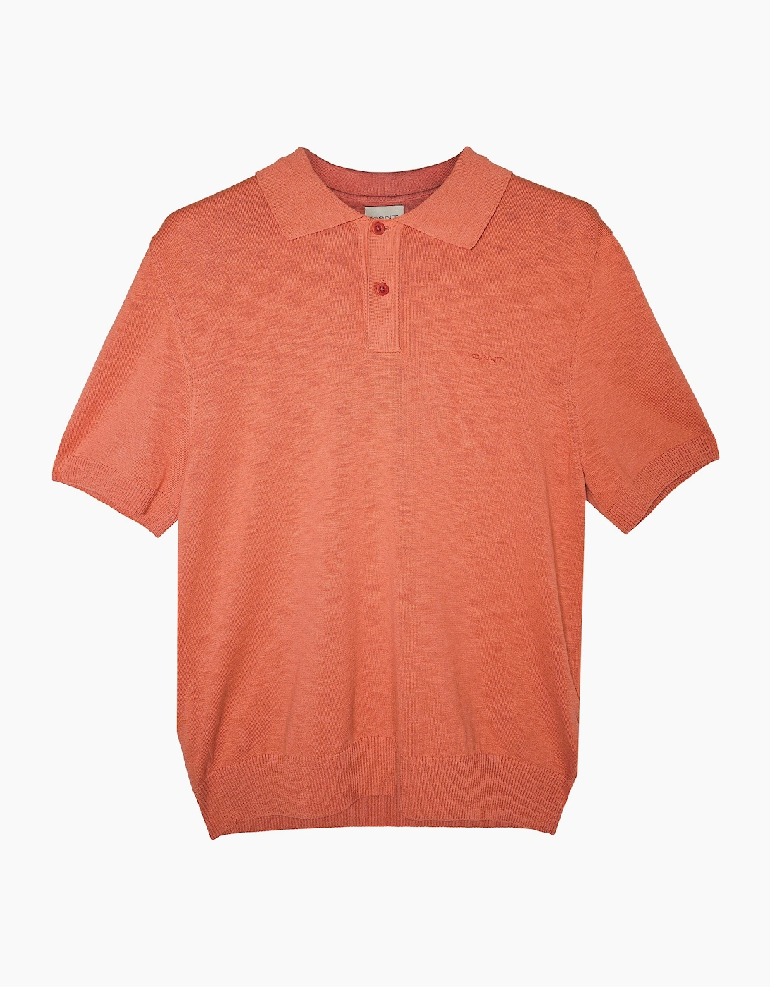 Gant Men's Pink Flamme Short Sleeve Polo Sunset  40 L