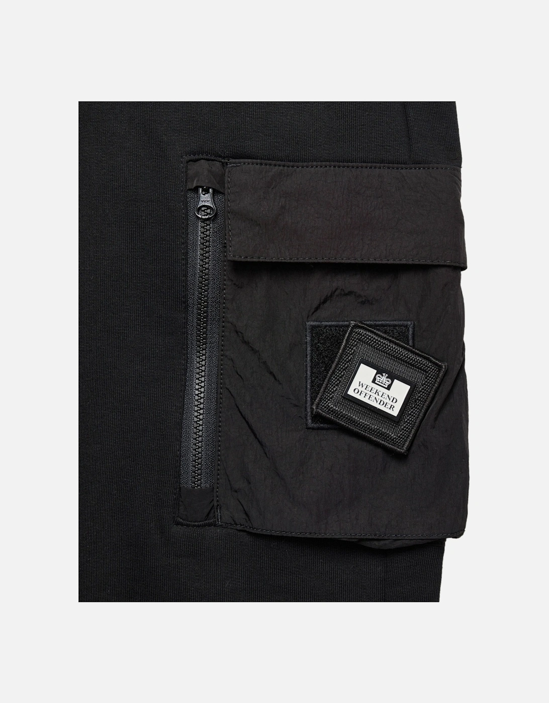 Lippi Jog Pant + Parachute Pocket Black
