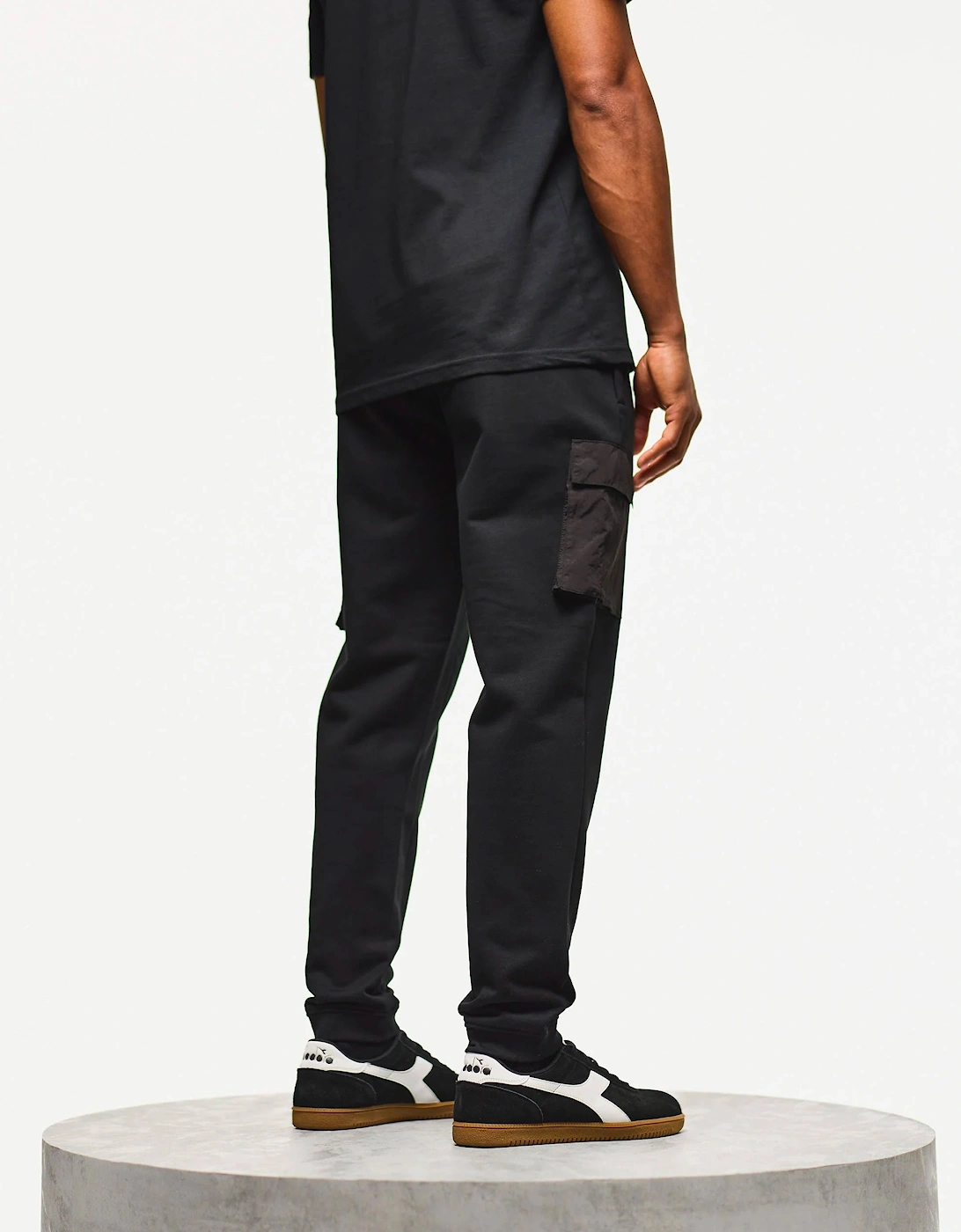 Lippi Jog Pant + Parachute Pocket Black