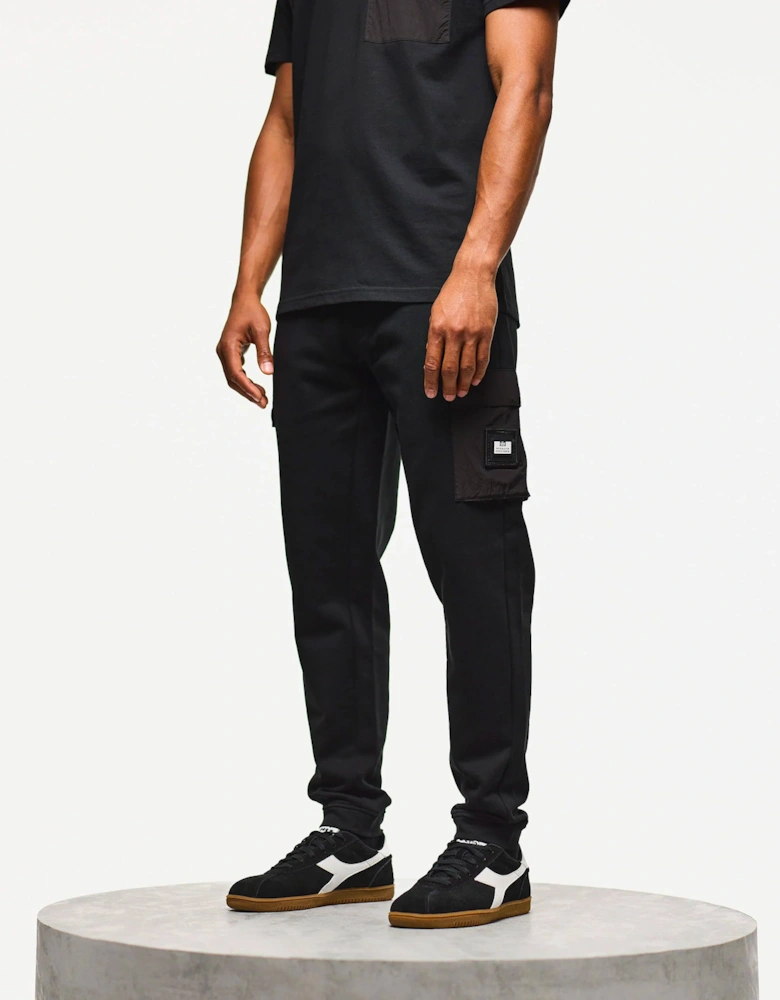 Lippi Jog Pant + Parachute Pocket Black