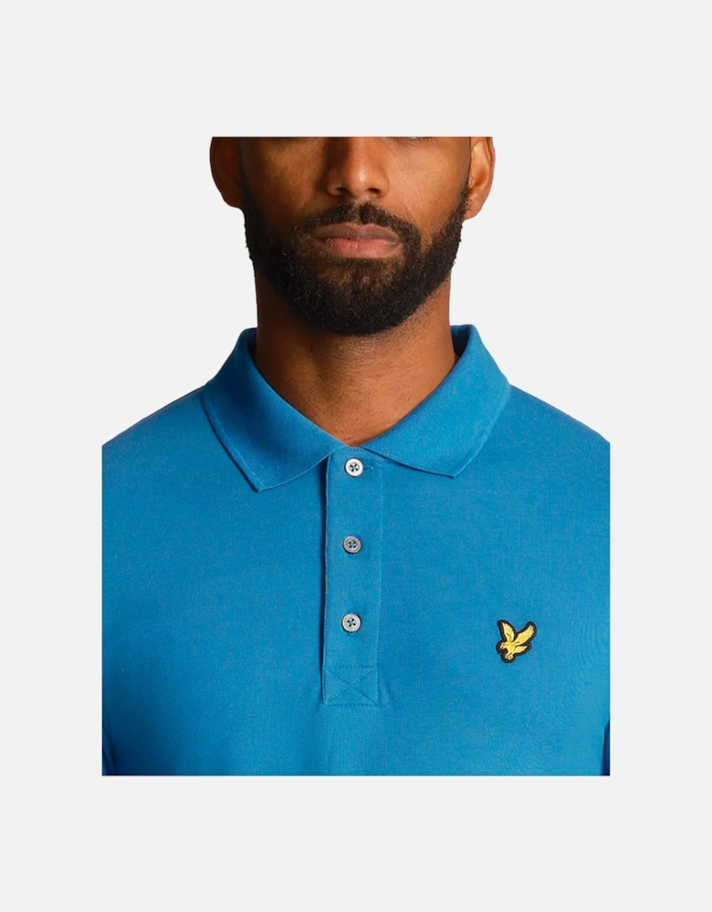 Lyle & Scott Plain Polo Shirt Spring Blue