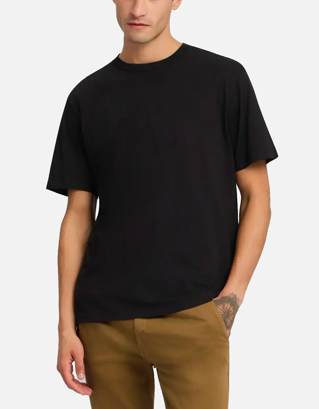 R T Shirt Tonal Logo Black, 3 of 2