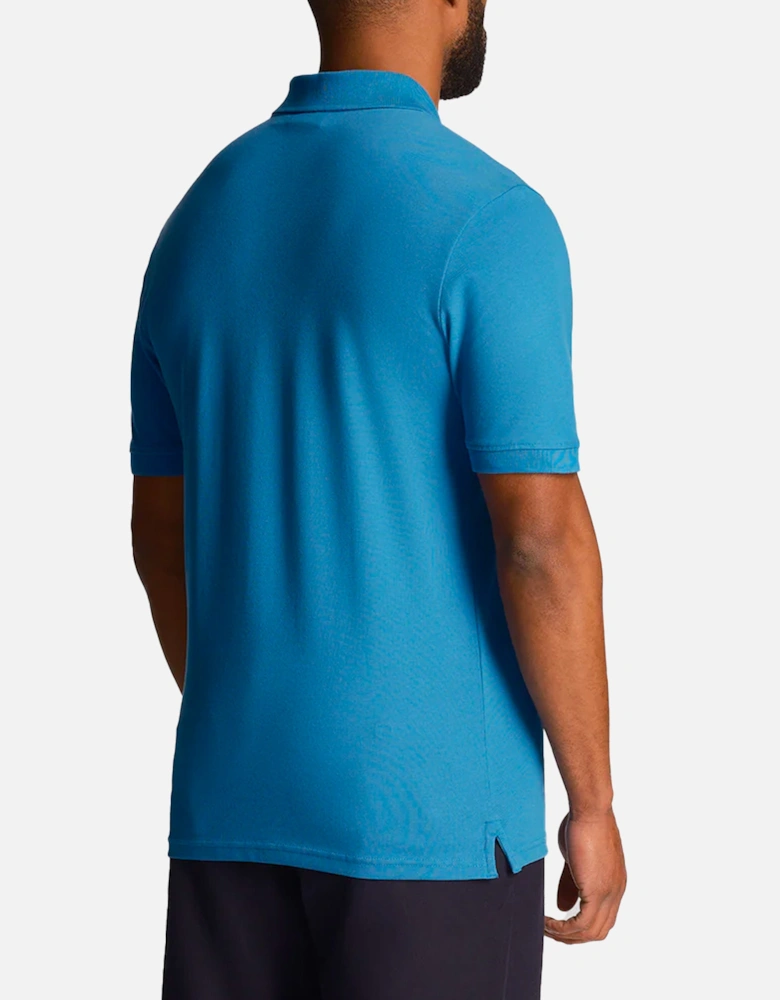 Lyle & Scott Plain Polo Shirt Spring Blue