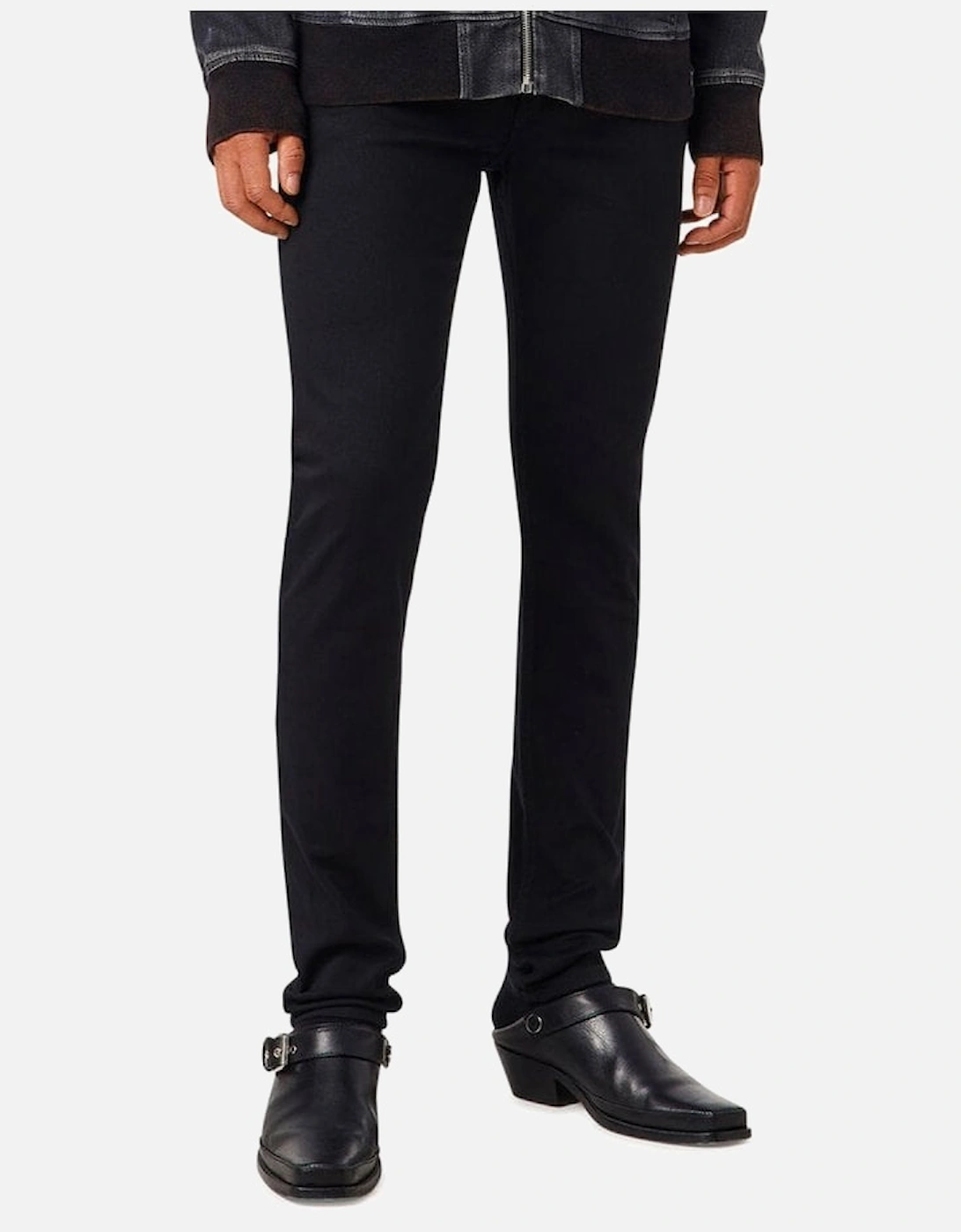 Mens Sleenker Skinny Fit Low Waist Skinny Leg Black 09c51, 4 of 3