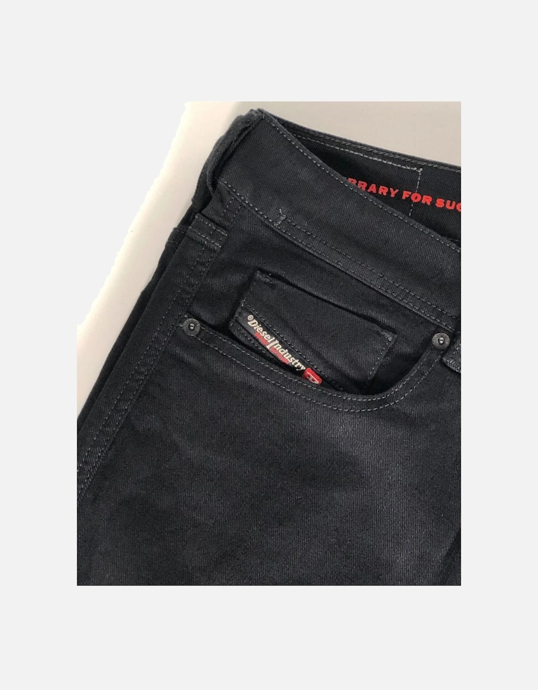 Mens Sleenker Skinny Fit Low Waist Skinny Leg Black 09c51