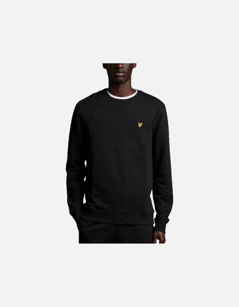 Lyle & Scott Crew Neck Organic Sweatshirt Jet Black
