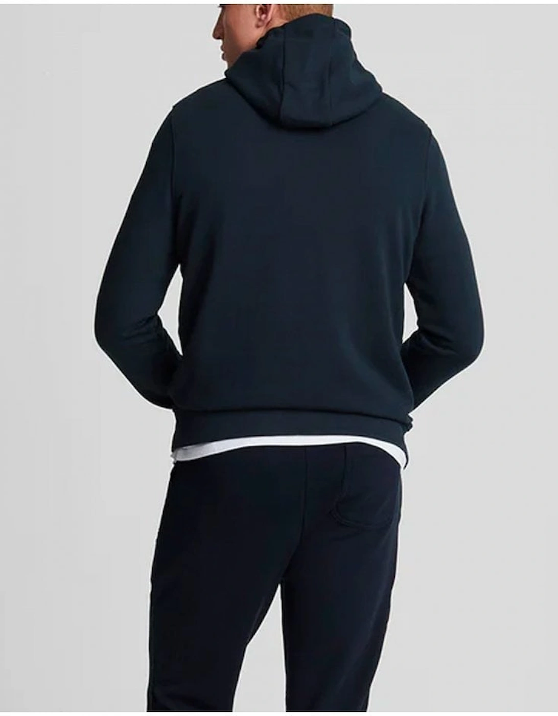 Lyle & Scott Tonal Overhead Hoodie Dark Navy