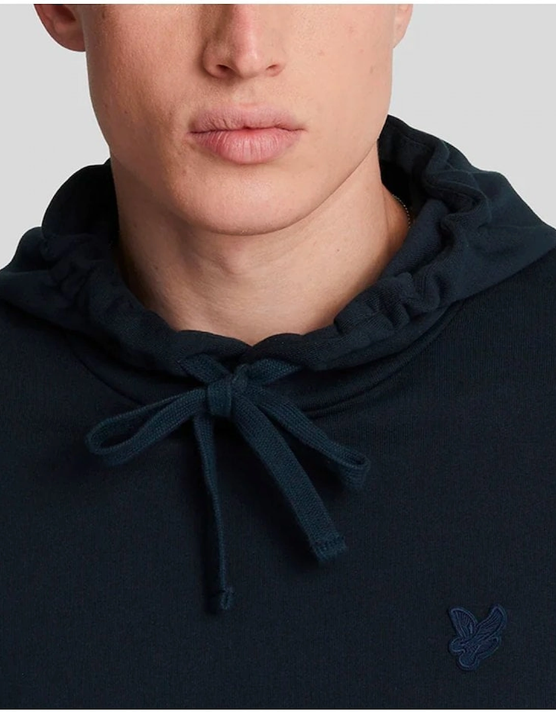 Lyle & Scott Tonal Overhead Hoodie Dark Navy