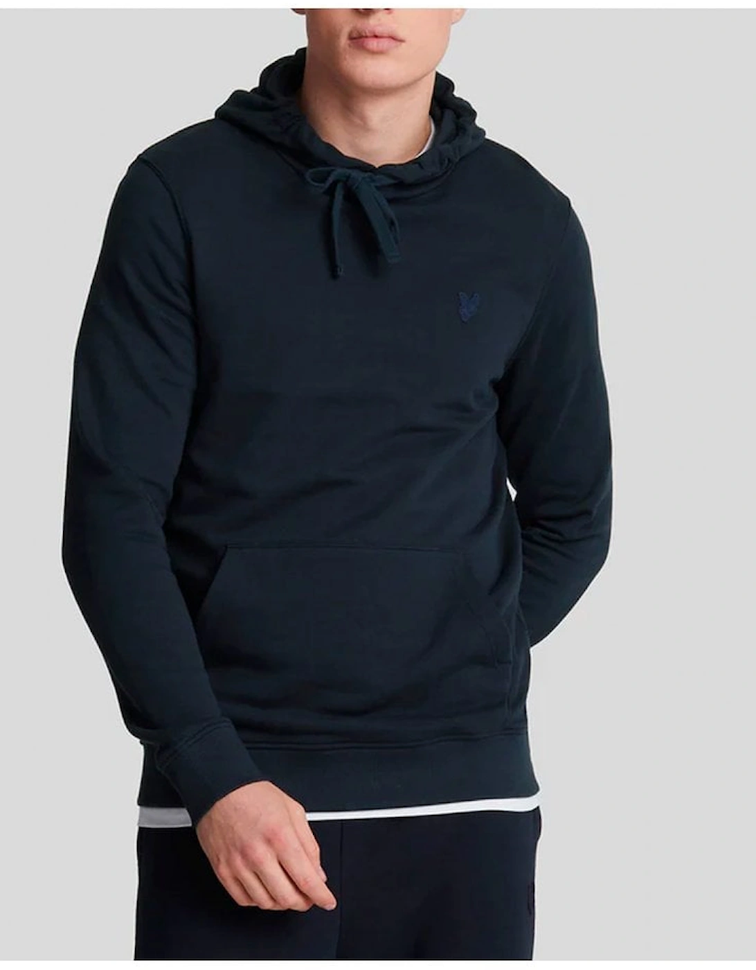 Lyle & Scott Tonal Overhead Hoodie Dark Navy