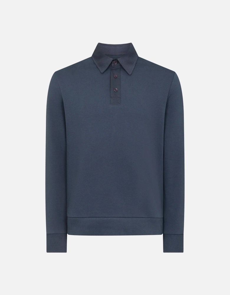 Long Sleeve Polo Shirt Navy