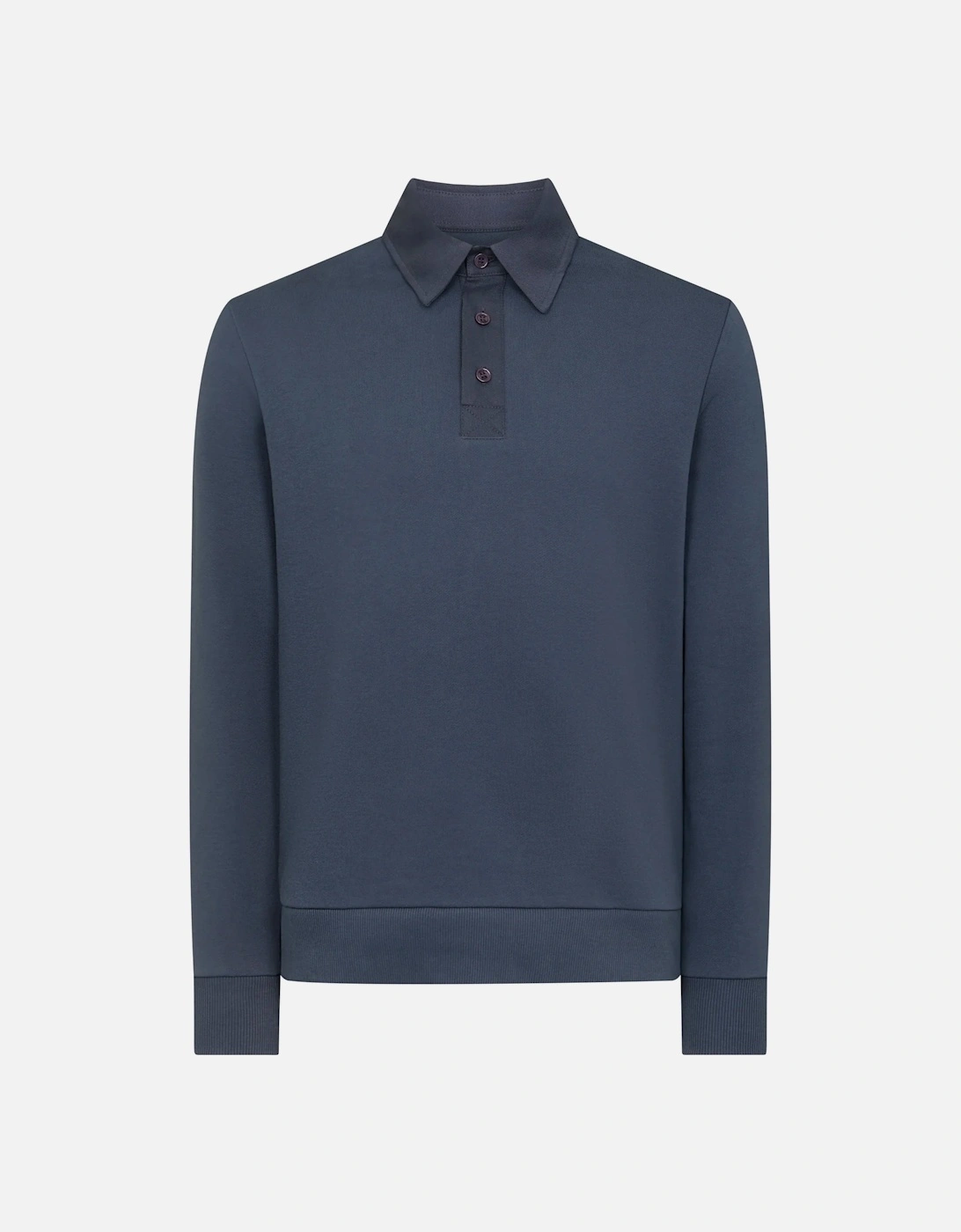 Long Sleeve Polo Shirt Navy