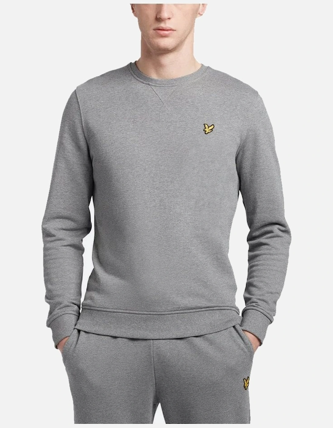 Lyle & Scott Classic Sweat Shirt Mid Grey Marl