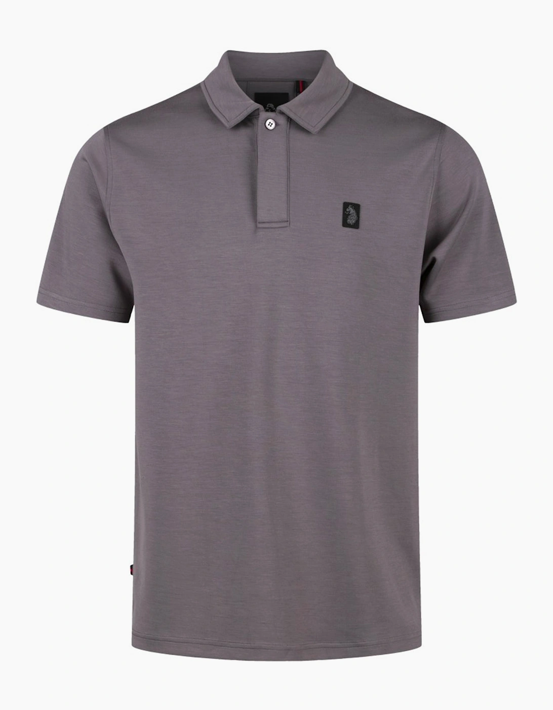 Luke 1977 Men's Black/Grey Breathtaking Polo Anthracite  44 Xxl