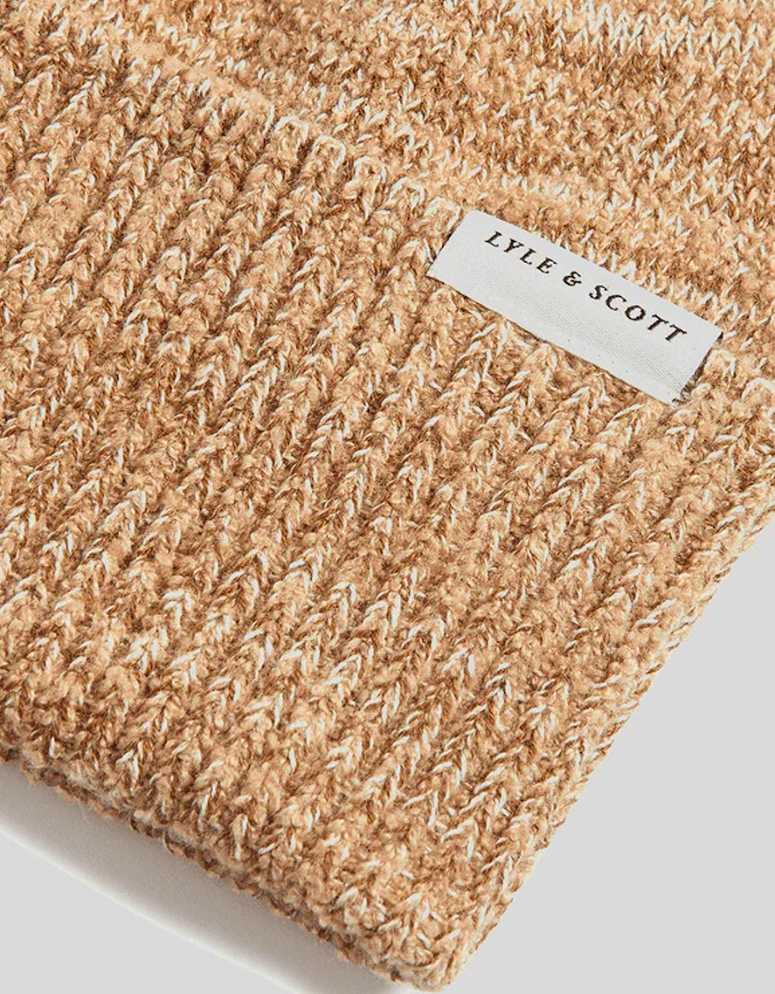 Lyle & Scott Multi Marl Beanie Tigers Eye Marl