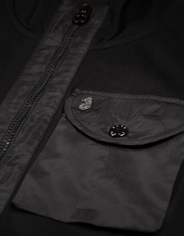 Sutton Contrast Pocket Funnel Black