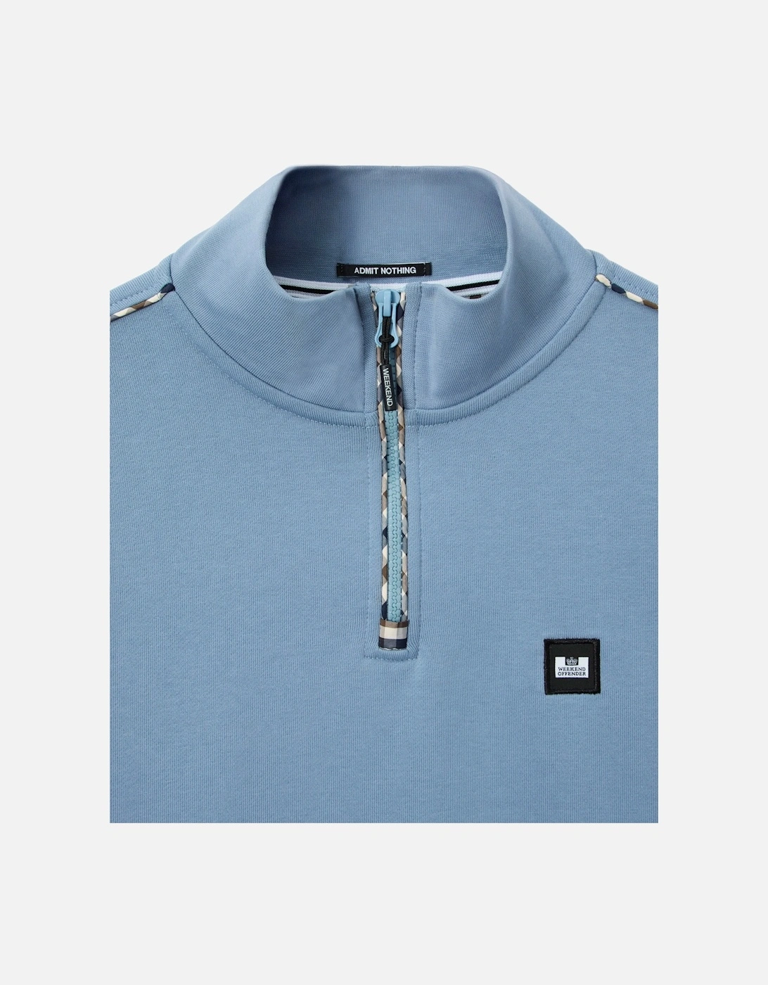 Matisa 1/4 Zip With Piping Blue Shadow