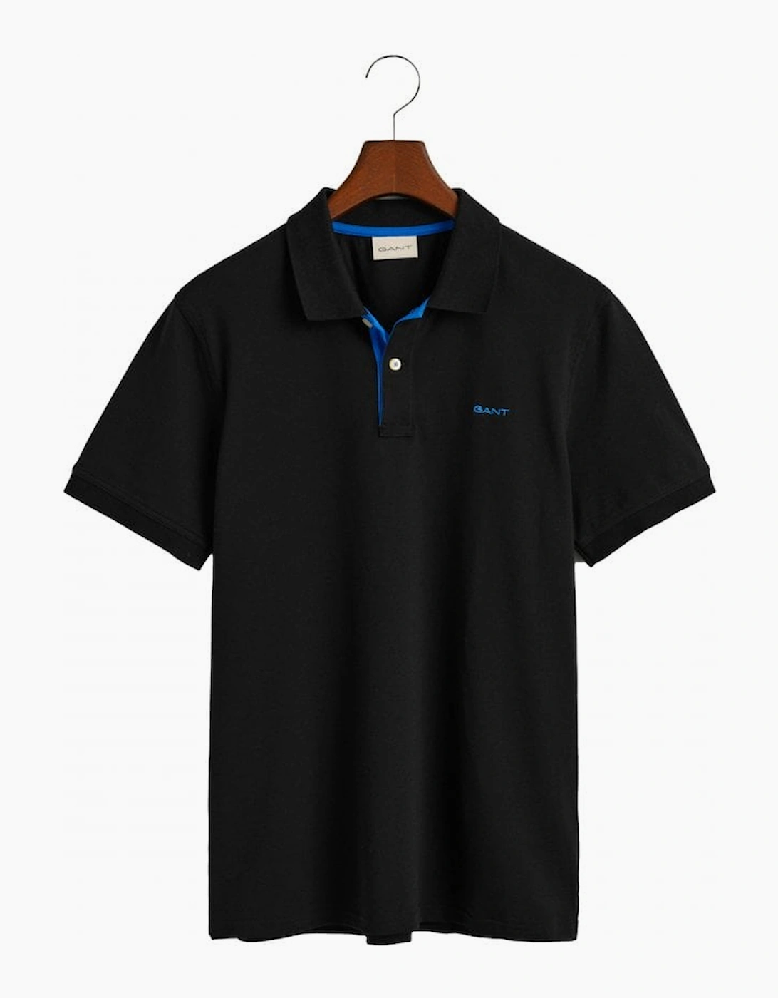 Gant Men's Black Regular Pique Short Sleeve Rugger Polo  42 Xl