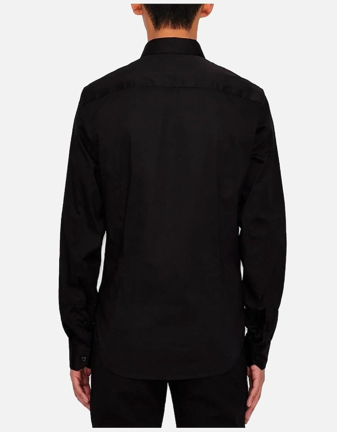 stretch poplin shirt BLACK