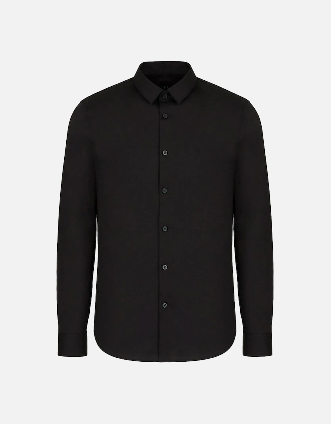 stretch poplin shirt BLACK, 4 of 3