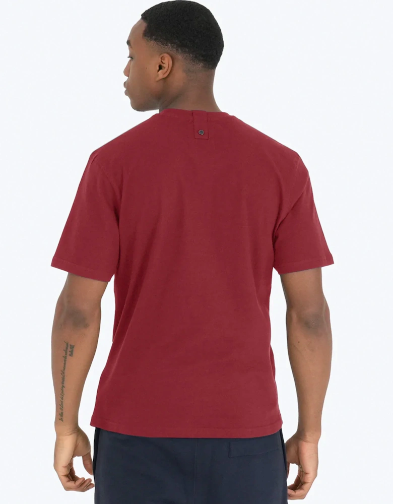 Oasis Poster Dove T Shirt Deep Red