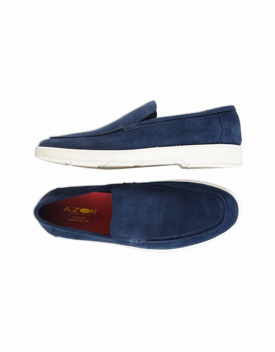 Savona slip on Nubuck Loafer Navy
