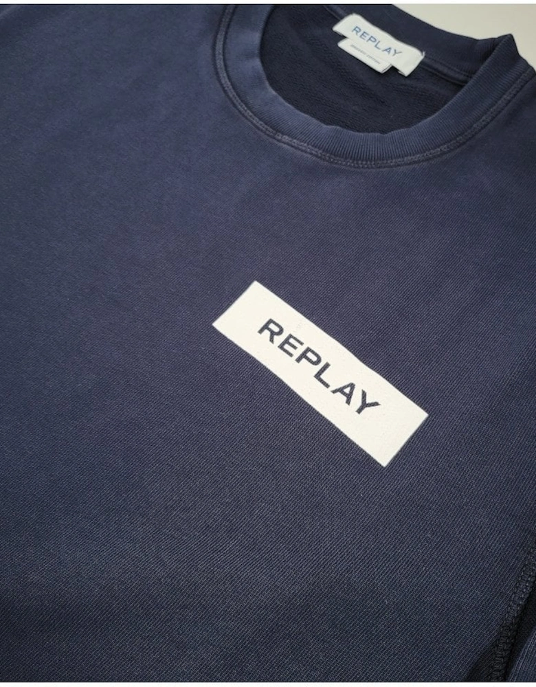 Organic Cotton Sweatshirt Navy