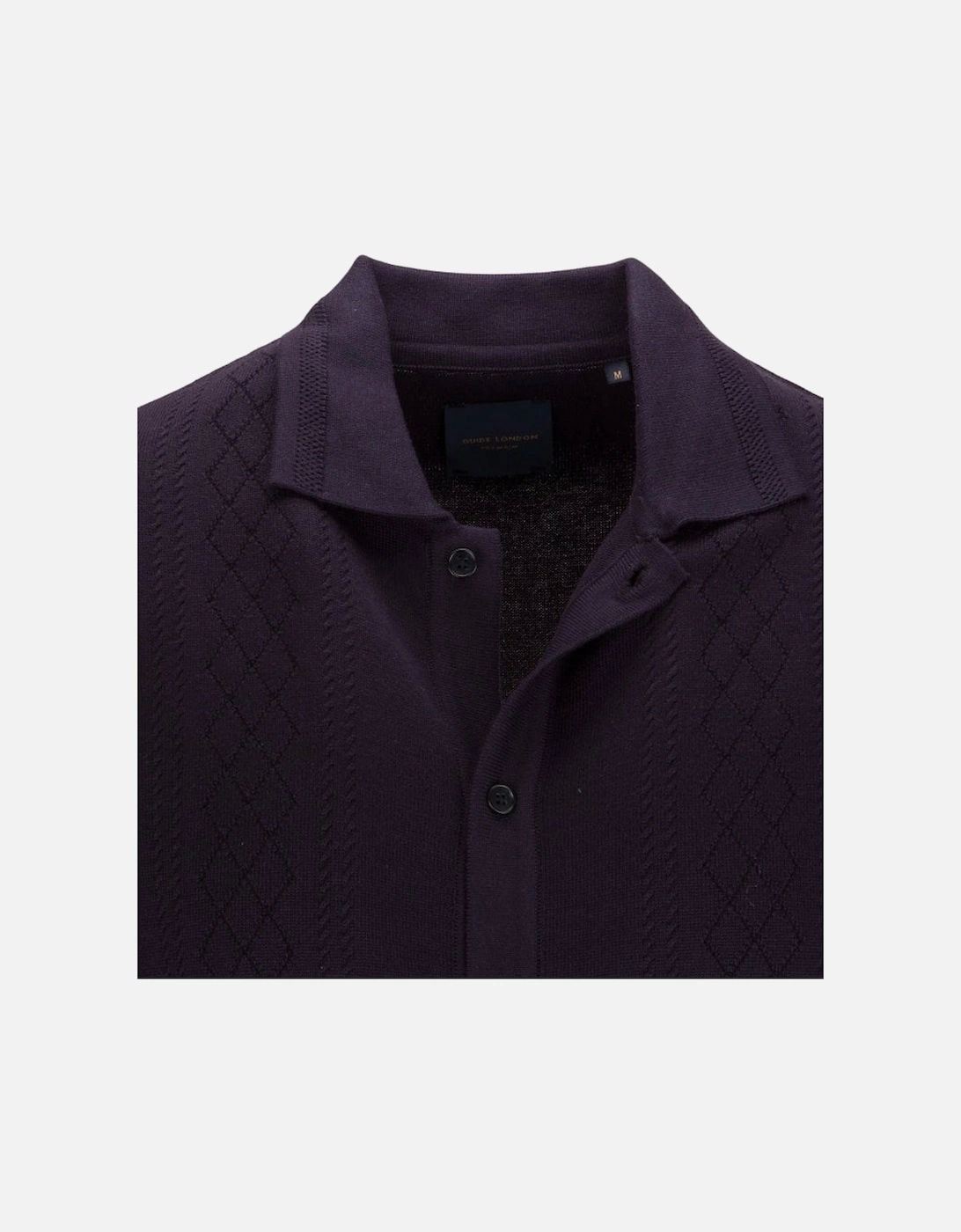 Short Sleeve Shirt Knitwear Shirt Navy