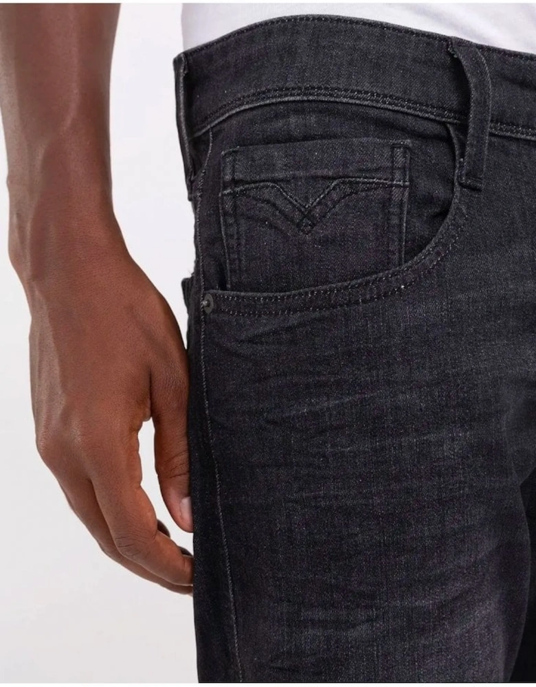 Anbass Slim Fit Power Stretch Jeans Black Delave 009